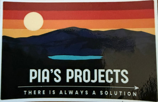 Mountain Scene - Sticker